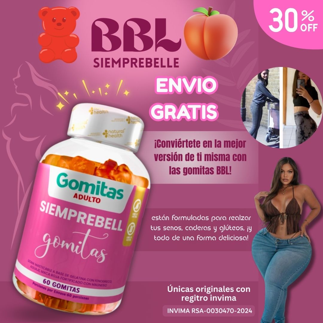 🍑 Gomitas BBL – Realza tus curvas naturalmente