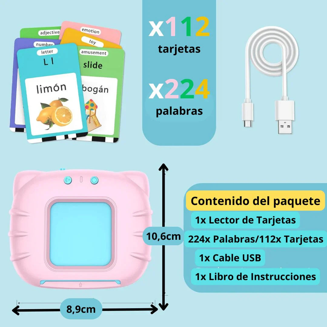 Lector de tarjetas educativas de ingles y español 🔊