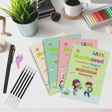 Kit De 4 Libros Mágicos De Caligrafía 📚