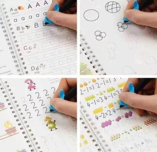 Kit De 4 Libros Mágicos De Caligrafía 📚